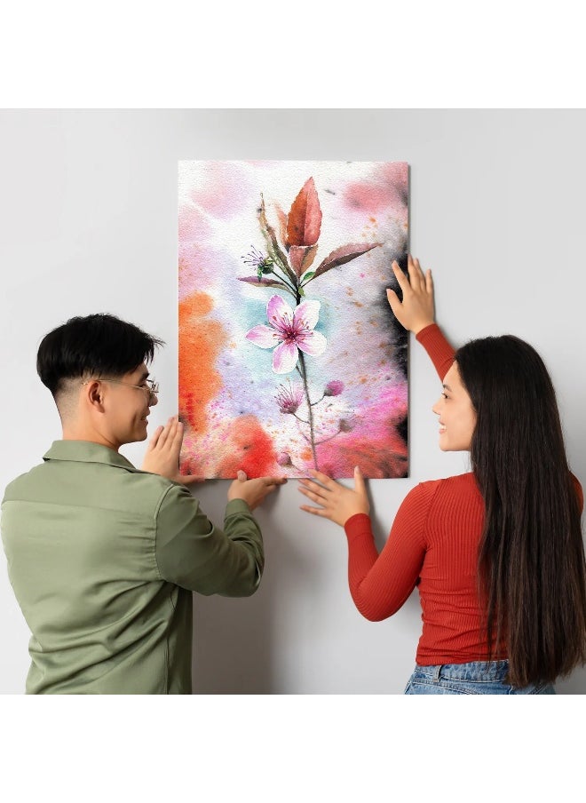 Walliv Abstract Bloom Wall Art Canvas Painting For Home Decor 100 x150 cm.  - Image 1