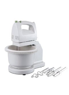 Generic Handheld Mixer With Stand And Bowl 200W  White 