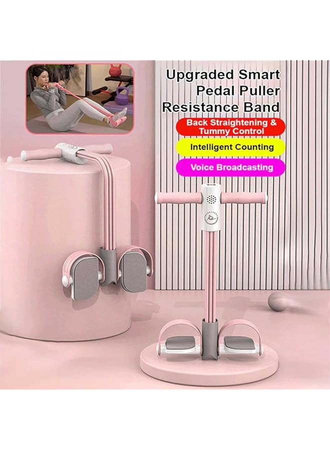 NALACAL Multifunction Tension Rope 6 Tube Elastic Yoga Pedal Puller Resistance Rope Multifunction Foot Pedal Resistance Band with counter Natural Latex Tension Rope for Abdomen Waist Arm Leg - Image 2