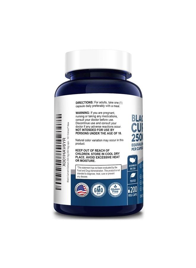 NusaPure زيت الكشمش الأسود 2500 ملغ مكافئ لكل كبسولة نباتية. 200 كبسولة نباتية (مسحوق، مستخلص 10:1، نباتي، غير معدّل وراثيًا وخالي من الغلوتين) - Image 4