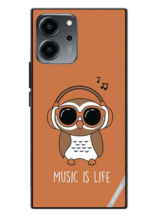 VR CREATIVE Protective Case Cover For Honor 80 SE Music Is Life Design Multicolour - Image 1