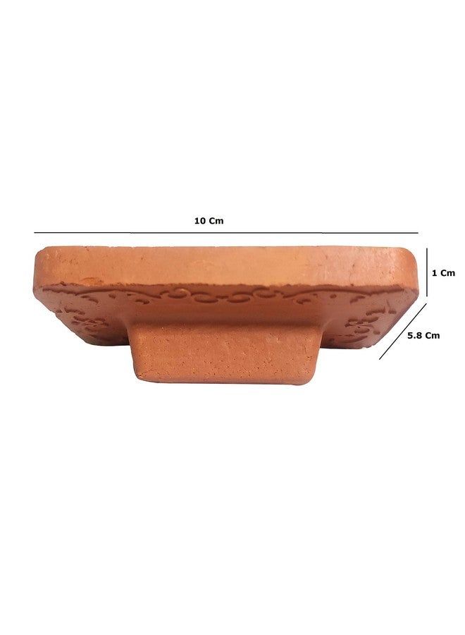 SEPARATE WAY Generic 100% Natural Terracotta Square Foot Scrubber Set of 2. - Image 4