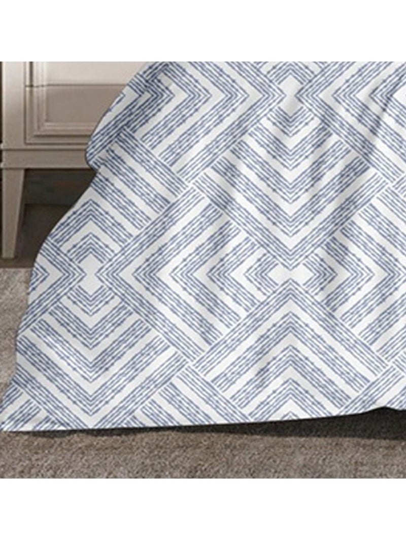 فيفوريت فيفرت طقم لحاف رمادي نقشة بألوان متعددة كينج نفرين طقم 6 قطع - Image 4