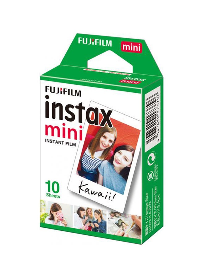 FUJIFILM Instax Mini Instant Film 10 Sheets Pack For Instax Mini 7, 7s, 8, 25, 50 Multicolour White - Image 2