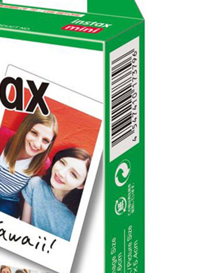 FUJIFILM Instax Mini Instant Film 10 Sheets Pack For Instax Mini 7, 7s, 8, 25, 50 Multicolour White - Image 4