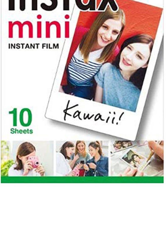 FUJIFILM Instax Mini Instant Film 10 Sheets Pack For Instax Mini 7, 7s, 8, 25, 50 Multicolour White - Image 5