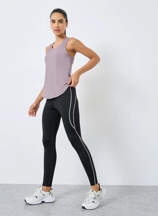 Styli Active Peep Racerback Tank