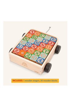 BATTAT LSN BATTAT WOODEN ALPHABET BLOCK WAGON 