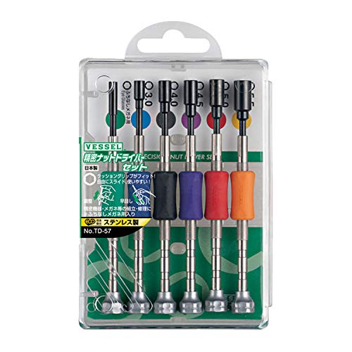 VESSEL Precision Screwdriver Set TD-57 / A/F2.2 / A/F3.0 / A/F4.0 / A/F4.5 / A/F5.0 / A/F5.5 - Image 1