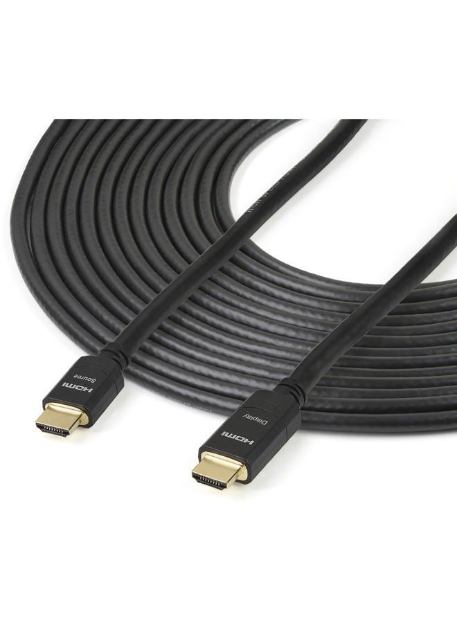 StarTech .com 65 ft (20m) High Speed HDMI Cable – Male to - Active 28AWG CL2 Rated In-wall Installation Ultra HD 4K x 2K (HDMM20MA) Black - Image 5