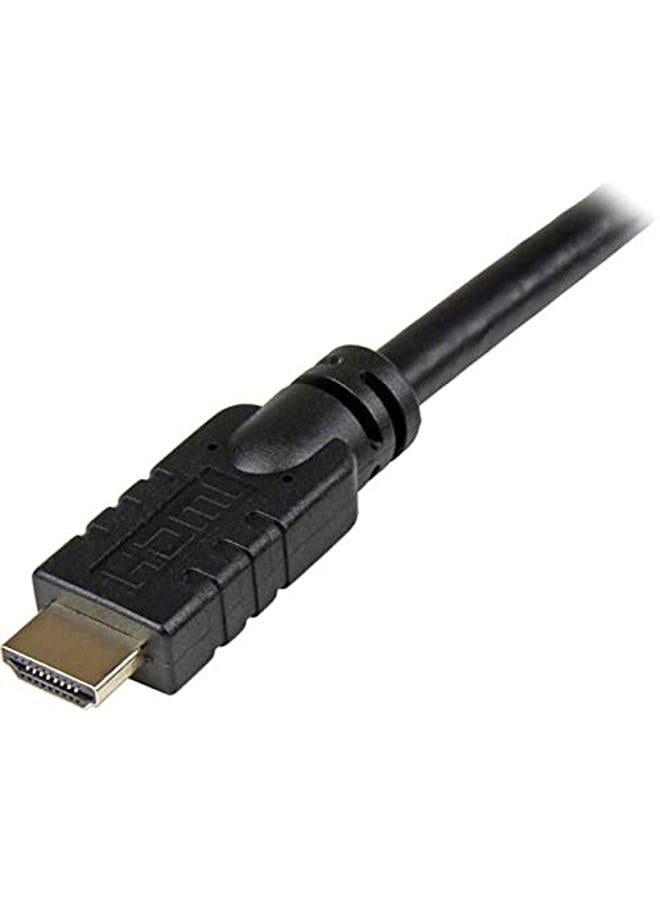 StarTech .com 65 ft (20m) High Speed HDMI Cable – Male to - Active 28AWG CL2 Rated In-wall Installation Ultra HD 4K x 2K (HDMM20MA) Black - Image 4