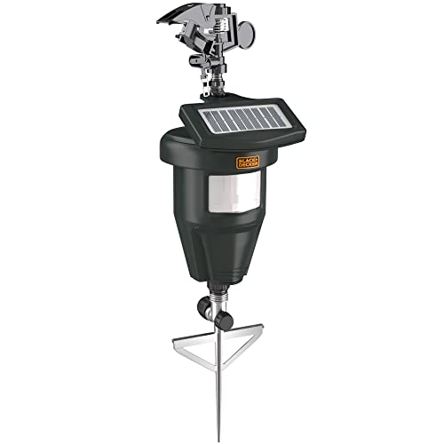 BLACK+DECKER Cat Repellent Outdoor- Squirrel Deterrent Solar- Dog Repellent- Raccoon Deterrent Solar Motion-Activated Water Blaster Jet Spray Scare Away Deer, Rabbits, Birds & Other Animals - Image 1