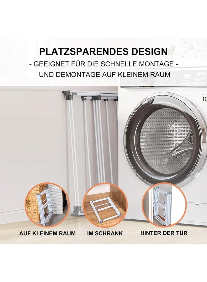 DUNISO Portable Foldable Clothes Drying Rack,Multi Functional Four Layer Laundry Drying Rack,Space Saving X-Frame Design, Multi-Rod Support, Durable and Safe, Ideal for Various Scenes,Grey  - Image 5
