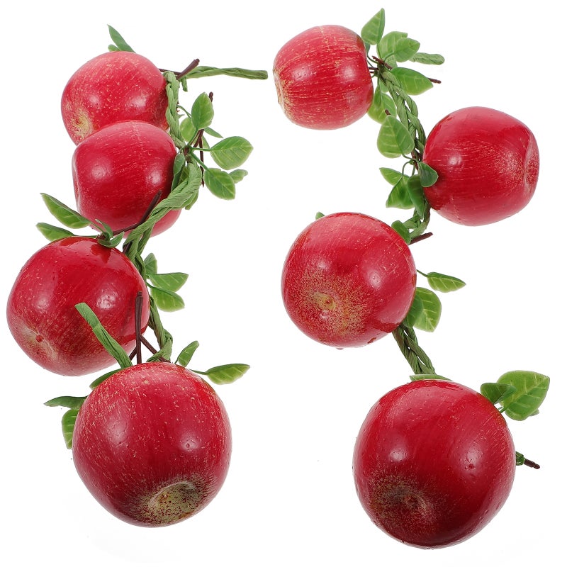 2Pcs Simulation Fruit String Pendants Home Hanging Ornaments Lovely Photo Props - Image 1