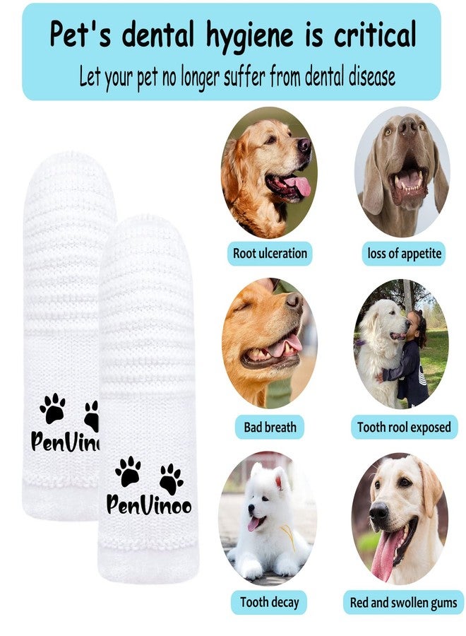 PenVinoo 20 PCS Pet Dog Soft Toothbrush - Finger Toothbrush for Small to Large Dogs - Image 5