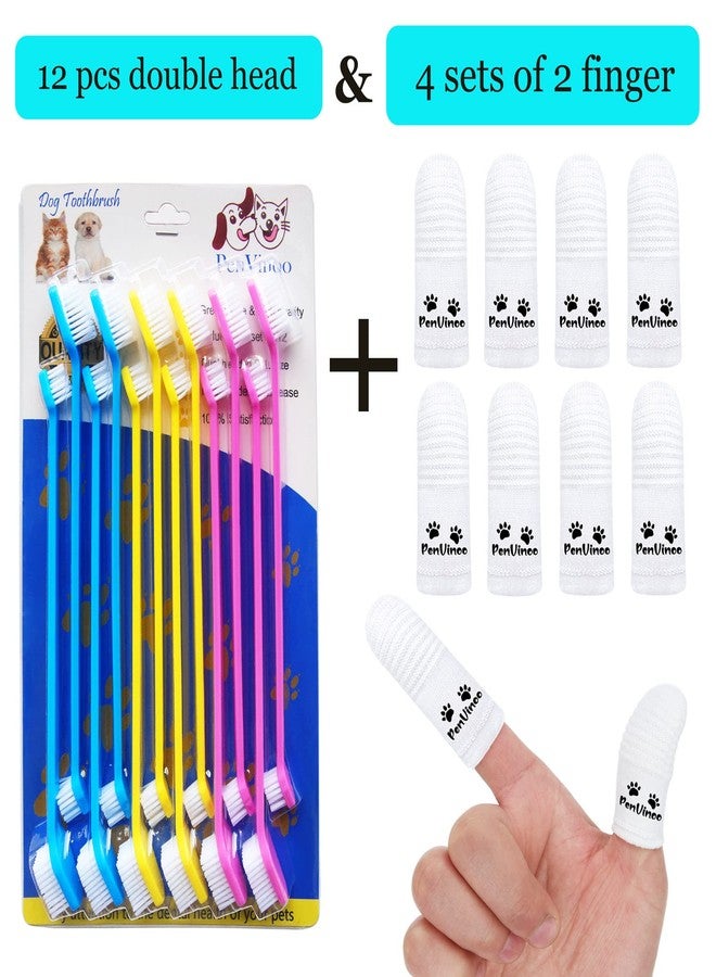PenVinoo 20 PCS Pet Dog Soft Toothbrush - Finger Toothbrush for Small to Large Dogs - Image 2