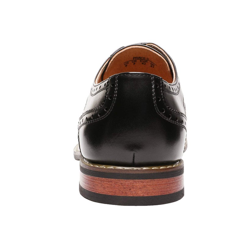 Bruno Marc Moda Italy Prince Men's Classic Modern Oxford Wingtip Lace Dress Shoes,Size 12,Wingtip Black,Prince-3 - Image 4