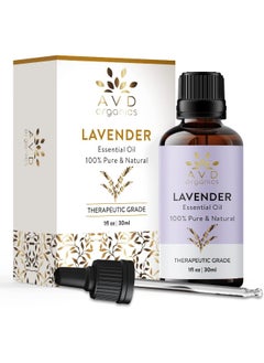 AVD Organics Lavender Essential Oil 30Ml 100% Pure And Natural Therapeutic Grade For Massage Aromatherapy Relaxation Sleep Laundry Meditation Skin Diffuser Fragrance, Essential Oil For Diffuser 1 Fl. Oz  - Image 2