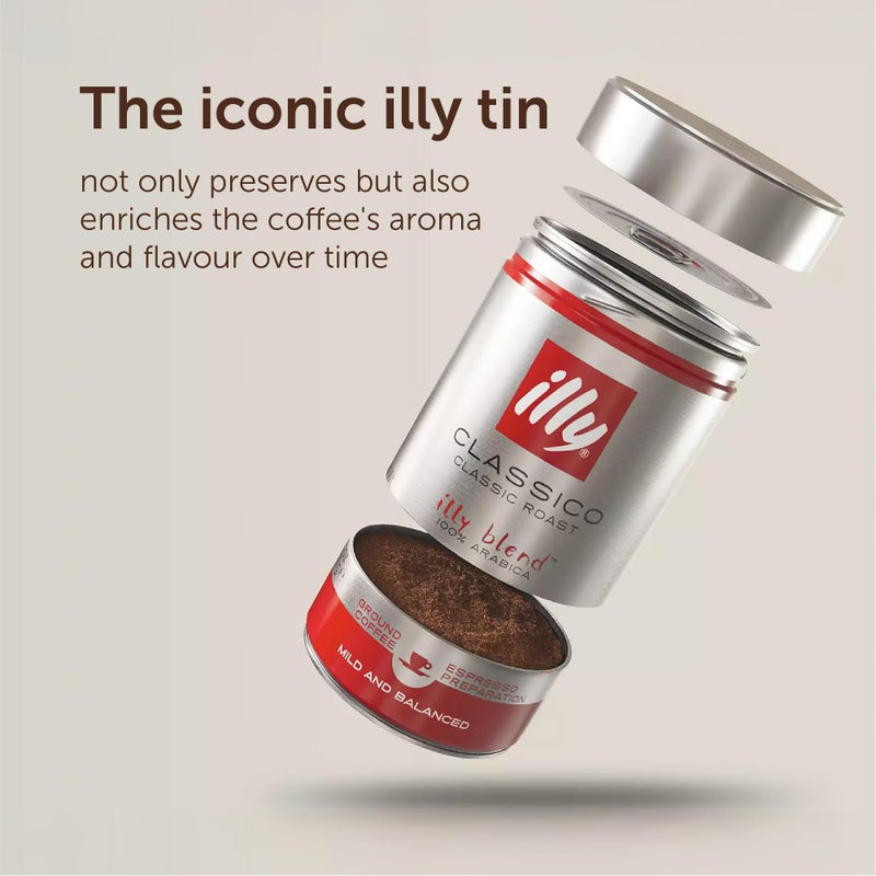 Illy Regular Coffee Beans, 250 Gram, Can, Vegetarian - Image 5