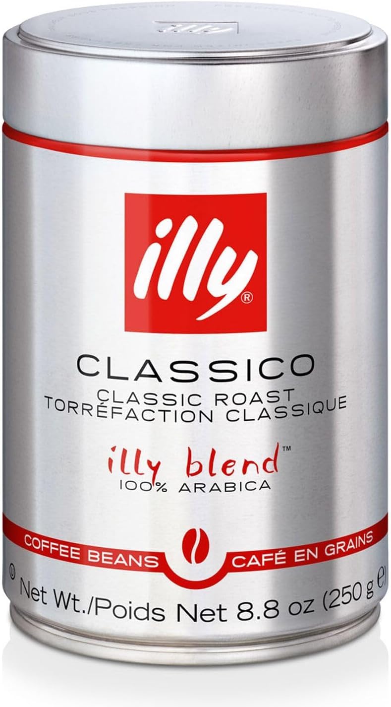 Illy Regular Coffee Beans, 250 Gram, Can, Vegetarian - Image 1