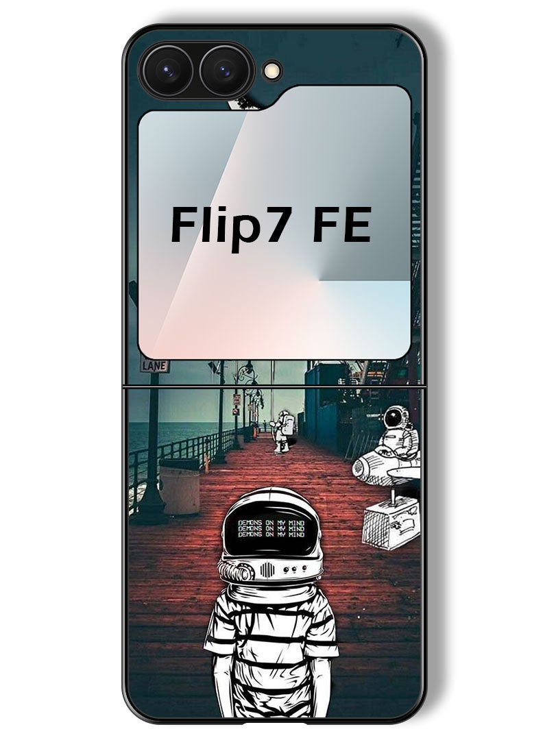 Theodor Case Compatible with Samsung Galaxy Z Flip 7 FE 6.7 Inch Protection Shockproof Bumper Cover Univers - Image 1