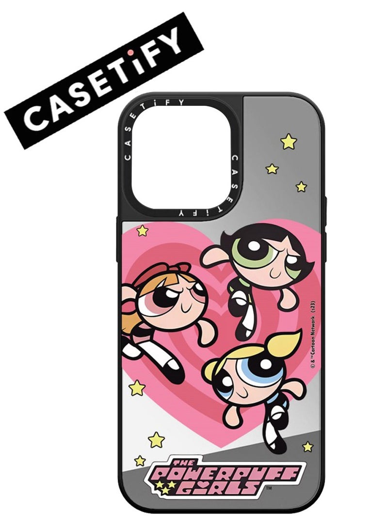 Casetify Apple iPhone 15 Pro Max Case The Powerpuff Girls Magnetic Adsorption Phone Cover - Mirror Face - Image 1