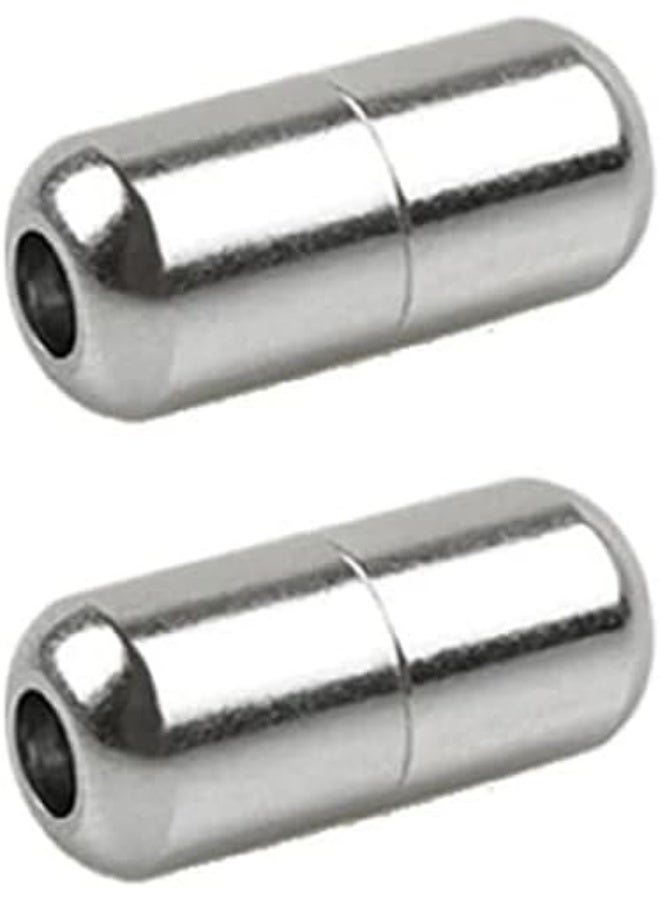 MySouq Metal Capsule No-Tie Shoelace Clasps - Screw Turn Lock Buckles for Elastic Shoelaces, Sports and Casual Shoes Accessories(2 PCS) - Image 1
