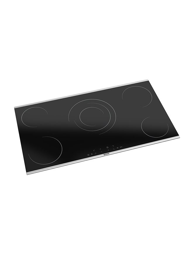 EDISON Edison Built-in Electric Ceramic Hob, 6300W, 5 Burners, 60 x 90 cm - Black