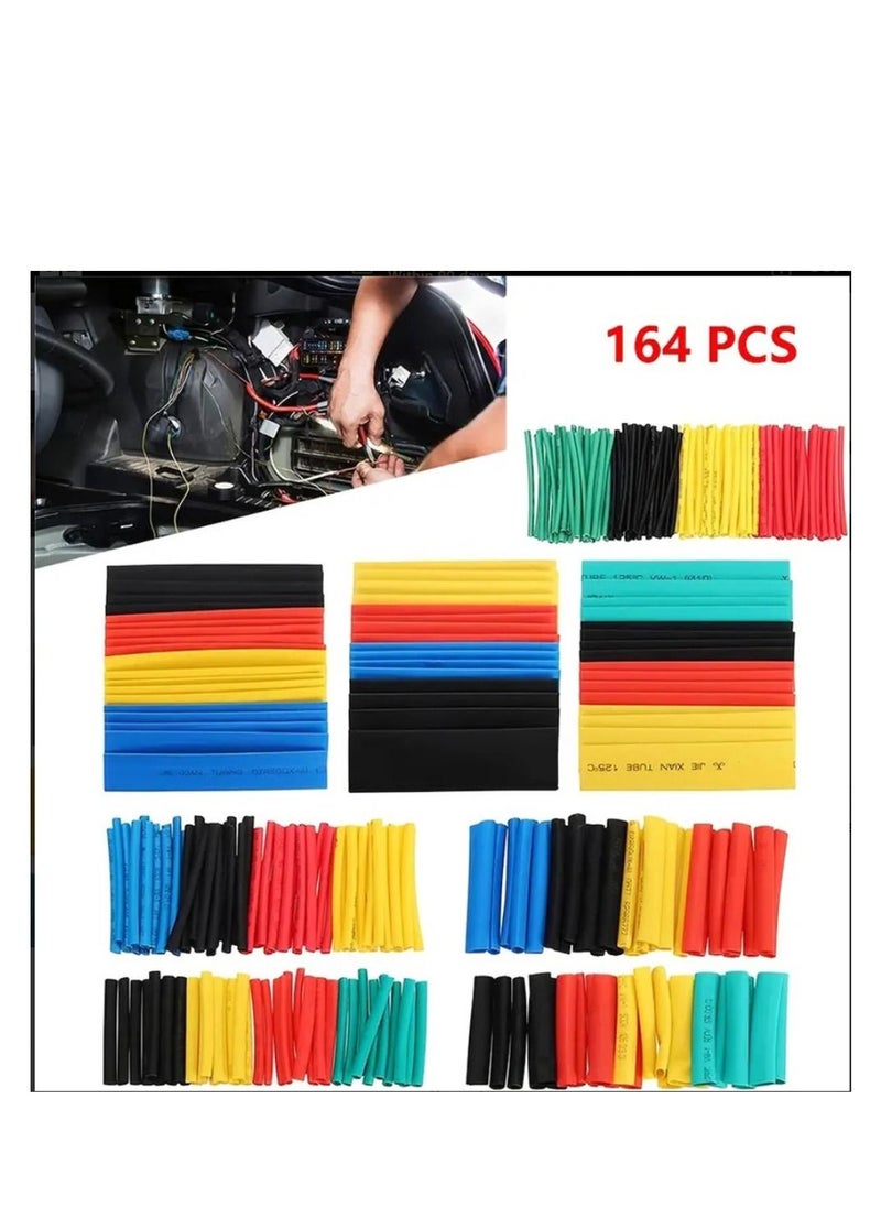 Generic 164 Pcs Electric Insulation Heat Shrink Wrap Cable Sleeve  - Image 1