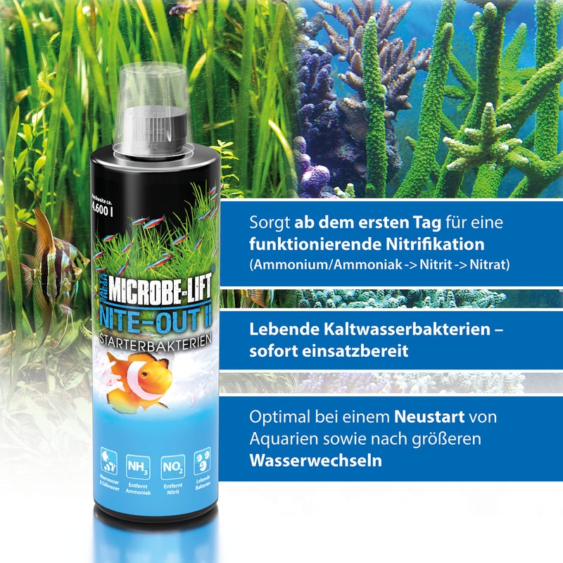 Arka MICROBE-LIFT Nite-Out II Aquarium Bacteria for Start-up, Instantly Cycle Aquariums, Add Fish on Day 1, Rapid Ammonia and Nitrite Reducer for Freshwater & Saltwater Fish Tank, 64 Ounces (NITEH64) - Image 3