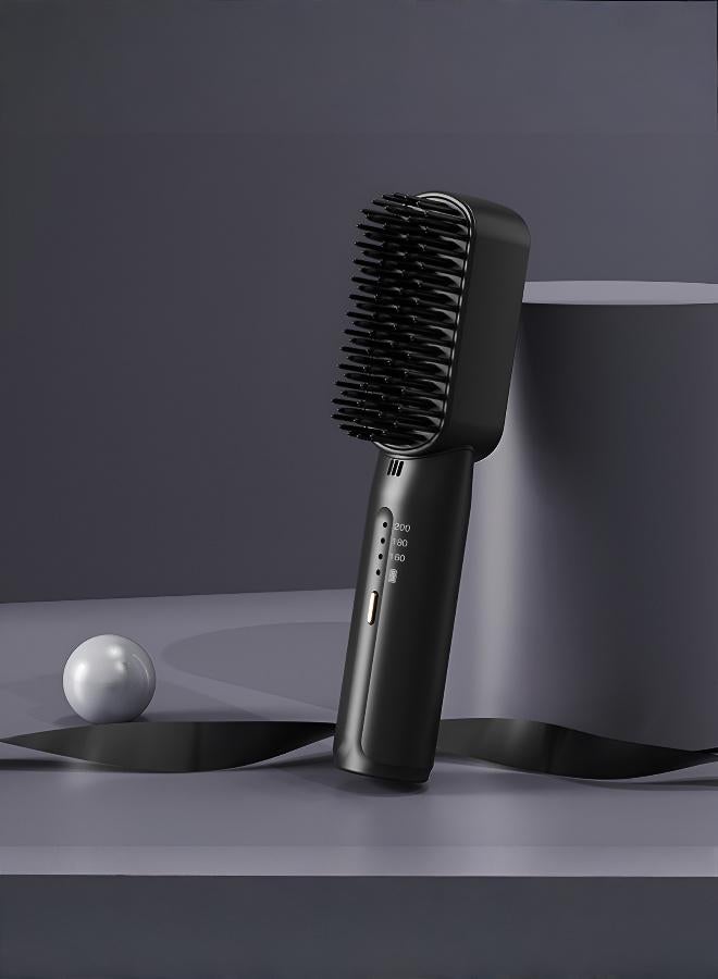 Portable Mini Cordless Hair Straightening Comb with Negative Ion Technology (No Hair Damage) - Image 1