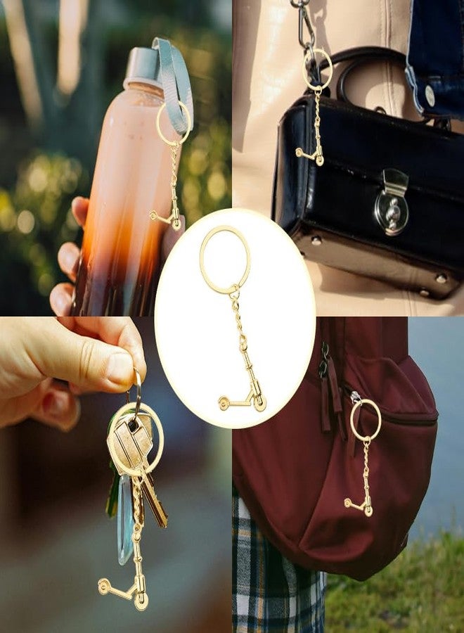 Yreamont Gold Scooter Keychain Gifts for Best Friend Birthday Christmas Gifts for Women Men Sport Gifts for Boyfriend Girlfriend Souvenir Key Chain Gift for Boys Girls Scooter Lover Gifts for Daught Son - Image 4