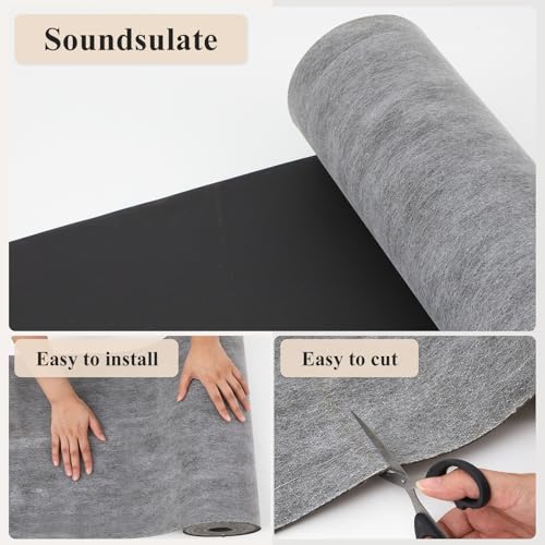 Frienda 1.33 x 25 ft Mass Loaded Vinyl Soundproofing 1lb, Mlv Soundproofing for Sound Absorber, 2mm Thick, Anti Vibration Deadening Material - Image 4
