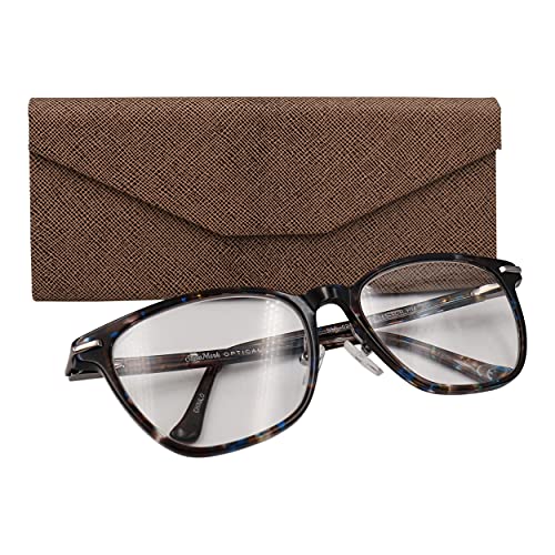 Real Sic Glasses Case for Men and Women - Magnetic Folding Hard Shell Sunglass Holder - Vegan Leather Eyeglass Protector, Variety of Styles Inspired by Solid Color - (Caramel) - Image 5