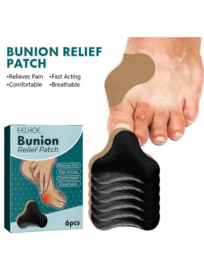 EELHOE 6Pcs - Bunion Relief Fit Patch, Bunion Relief Patch, Strongjoints Anti Bunion Patch, Bunion Pads, Bunion Corrector, Bunion Relief, Elastic Pain Relieving Patch For Bunion - Image 4