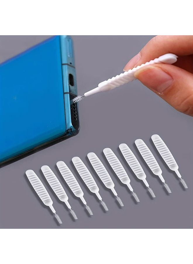 10pcs Phone Hole Cleaning Brush For Charging Port Speaker Dust Removal Tool - Image 2