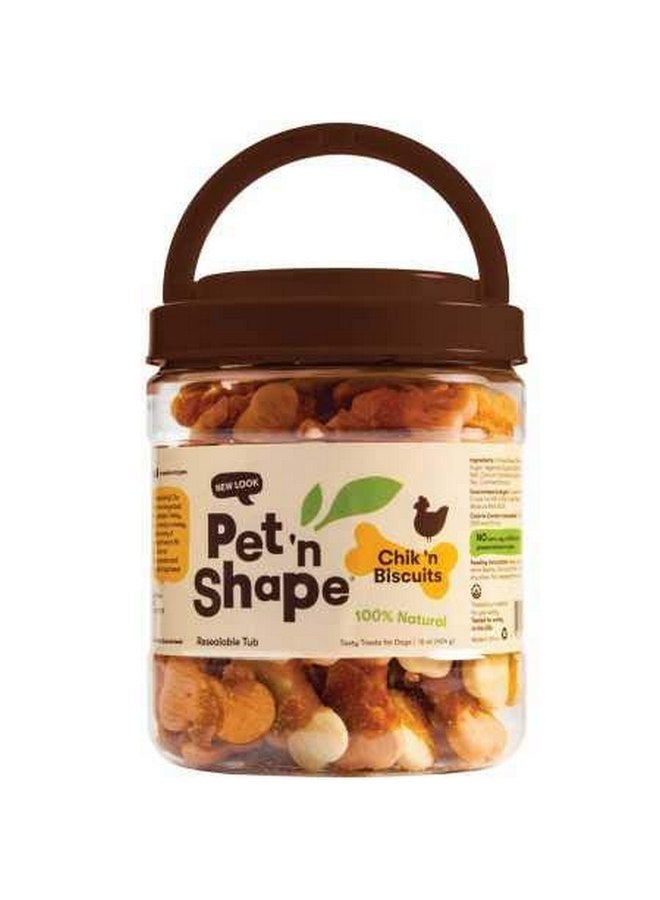 Pet 'n Shape Chik 'n Wrapped Biscuits - Jerky Dog Treats - 1 Pound - Image 3