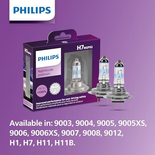 Philips مصباح أمامي من فيليبس للسيارات 9003 نايت غايد بلاتينيوم ترقية، عبوة من 1 - Image 5