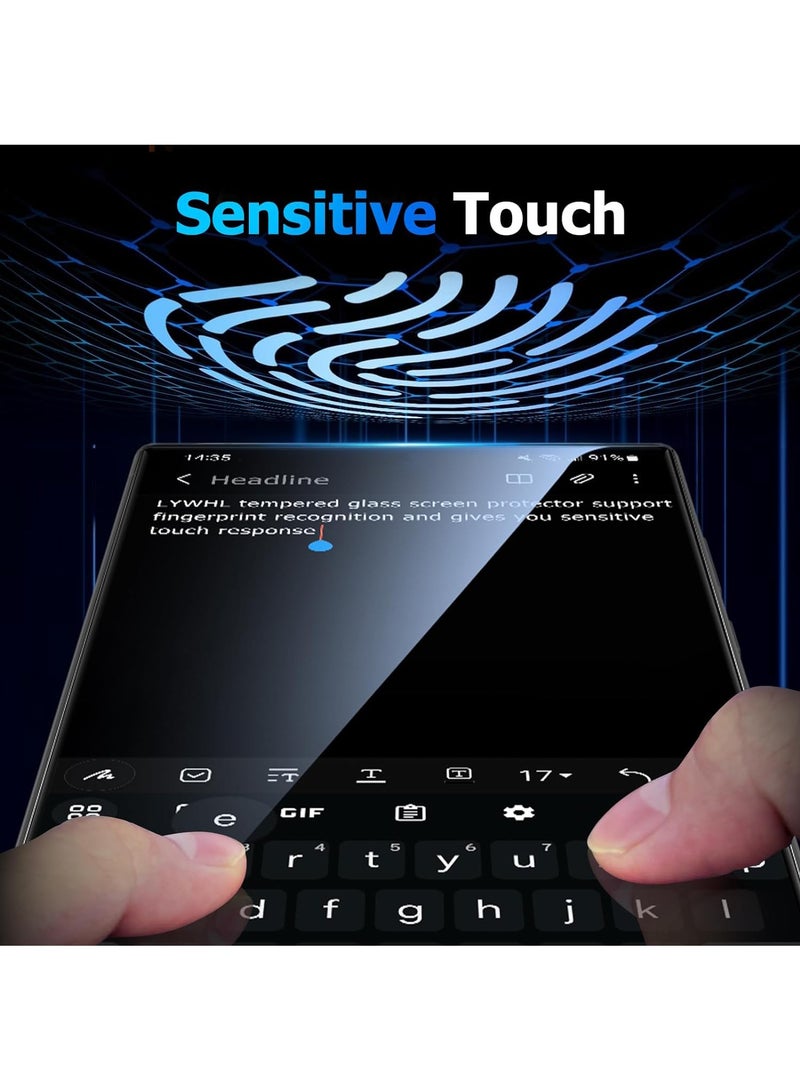 For Samsung Galaxy S24 Ultra Screen Protector, Anti-fingerprint, Anti-oil Stain High-Definition Clear Tempered Glass Film (2 Pack)