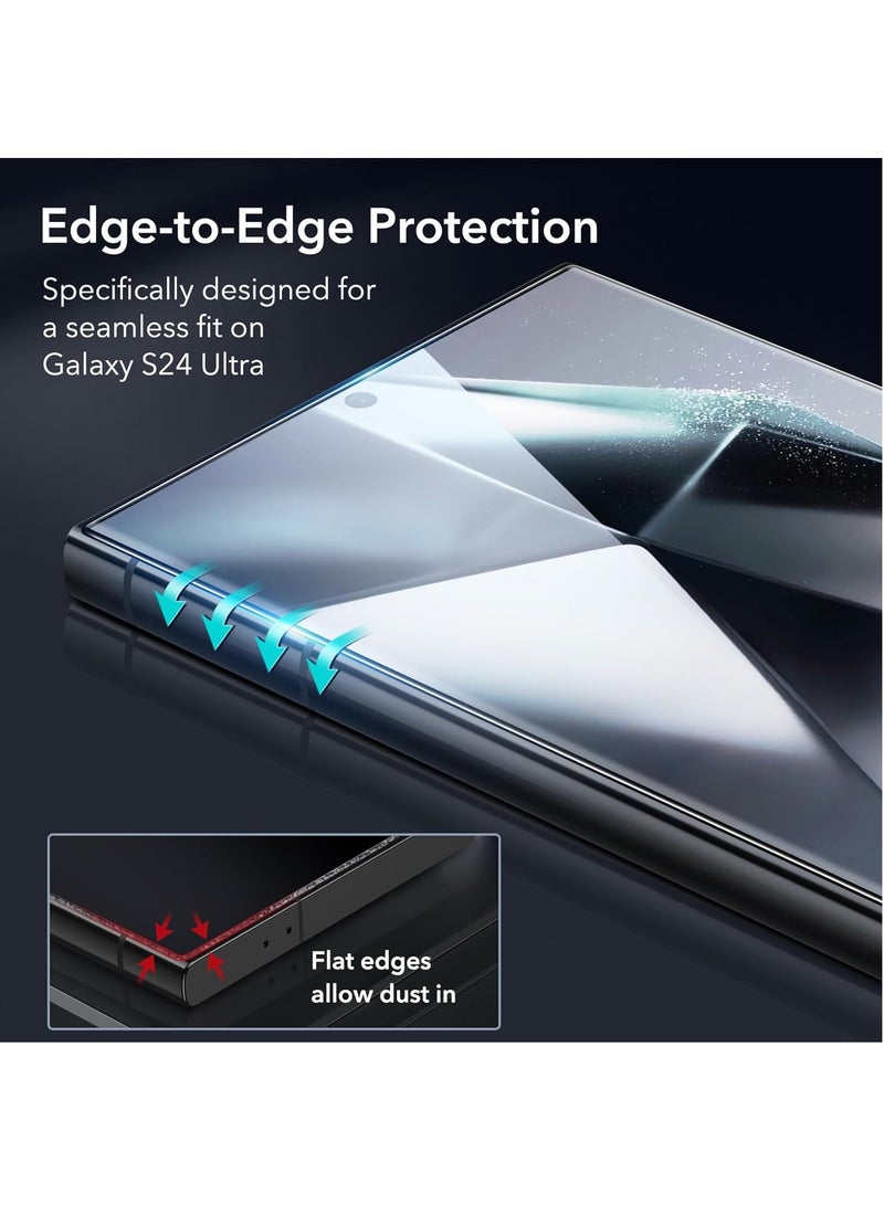 For Samsung Galaxy S24 Ultra Screen Protector, Anti-fingerprint, Anti-oil Stain High-Definition Clear Tempered Glass Film (2 Pack)
