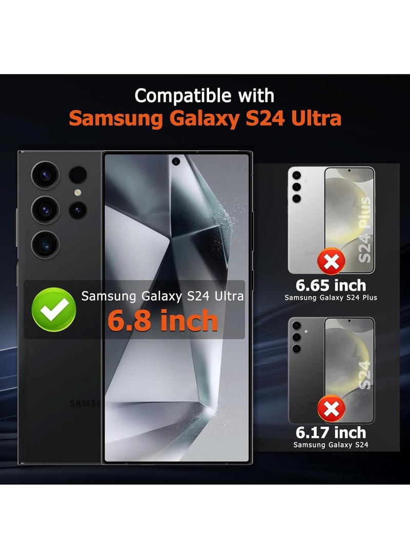 For Samsung Galaxy S24 Ultra Screen Protector, Anti-fingerprint, Anti-oil Stain High-Definition Clear Tempered Glass Film (2 Pack)