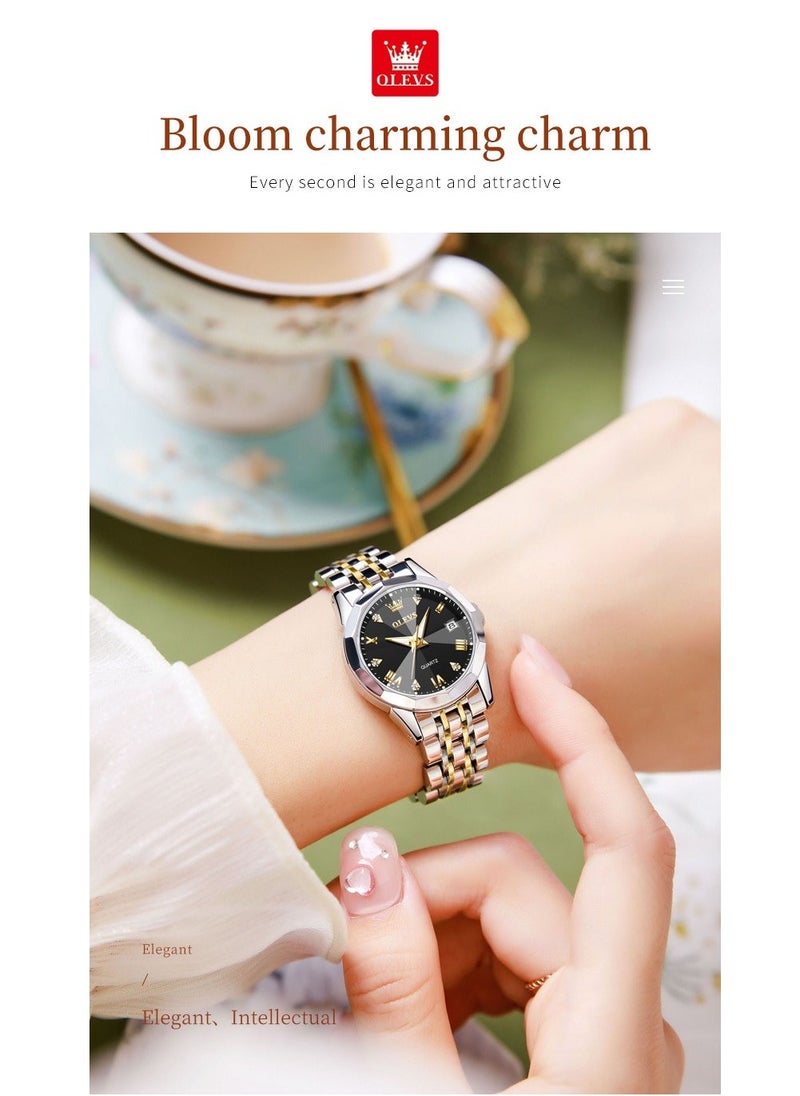 OLEVS Watches for Women Stylish Stainless Steel Water Resistant Quartz Analog Watch 9931 - Image 4
