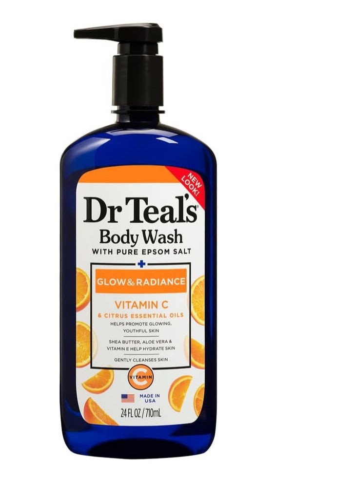 Epsom Salt Body Wash with Vitamin C and Citrus Oils, 710 ml