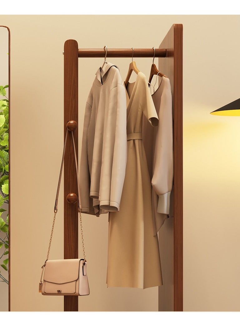 GT-Wheel Dressing Mirror With Coat Rack Luxury Modern 360° Rotating Wood Full Body Length Mirror for Living Room and Bedroom  - Image 4