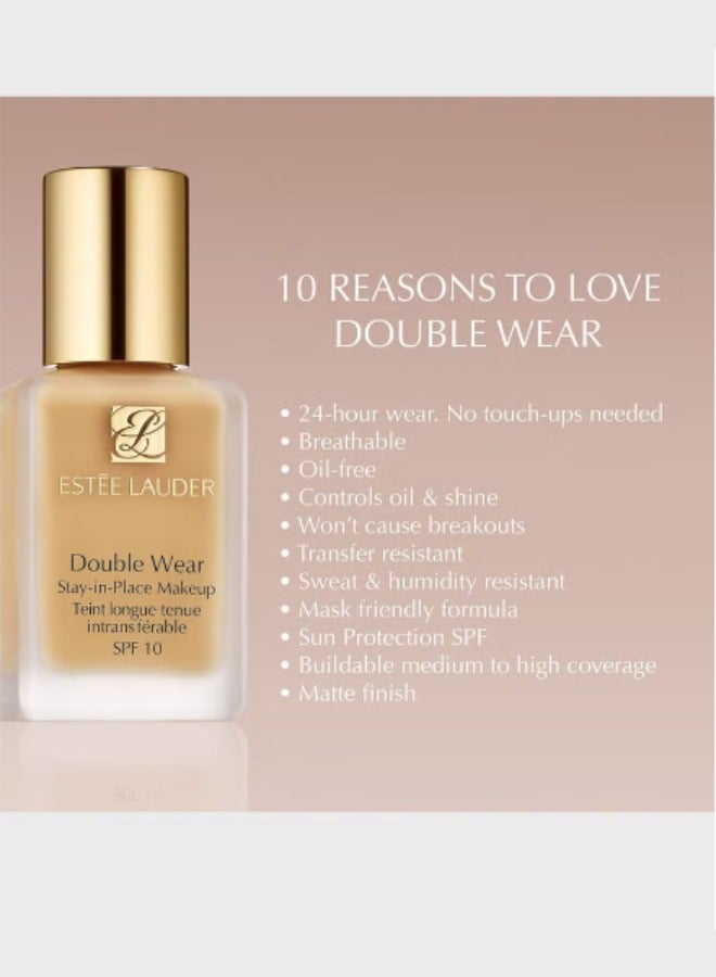 Double Wear Stay-In-Place Face Liquid Foundation SPF10 1W1 Bone - Image 4