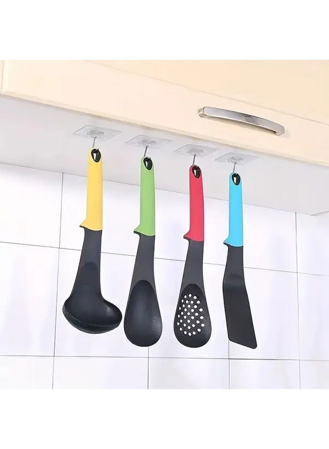 18 Pcs Waterproof Wall Hooks Strong Adhesive No Drilling Organizer Rack For Tiles - Image 3