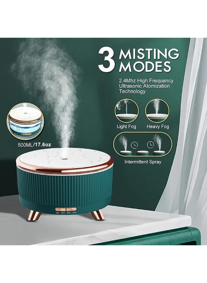 Zimtal Oil Diffuser 500ml for Home Electric Aroma Air Diffuser with 7 Colors Light, 500ml Essential Oils for Diffusers for Home, Aromatherapy Diffusers - Image 3