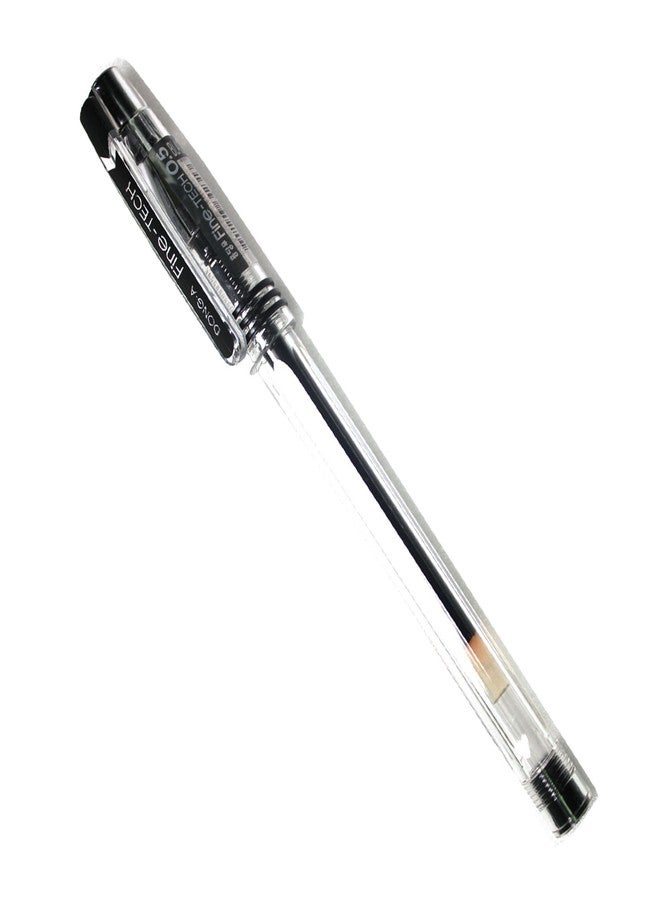 Dong-A X12 Fine Tech 0.5 Mm Gel Ink Rollerball Pen - Black - Pack of 12 Pens - Image 2