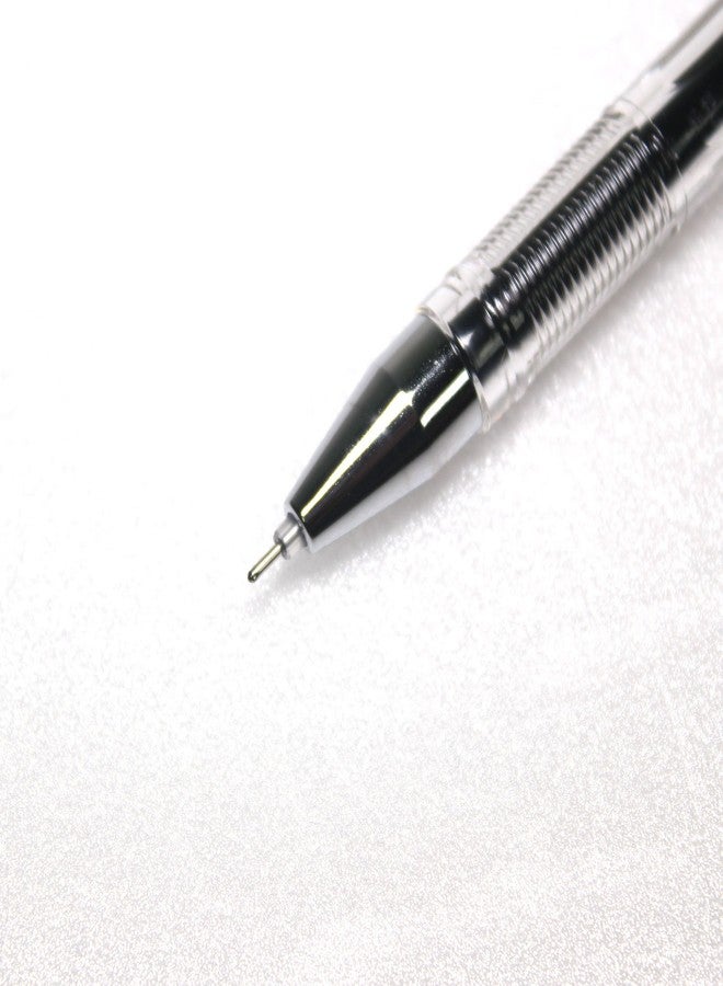 Dong-A X12 Fine Tech 0.5 Mm Gel Ink Rollerball Pen - Black - Pack of 12 Pens - Image 4