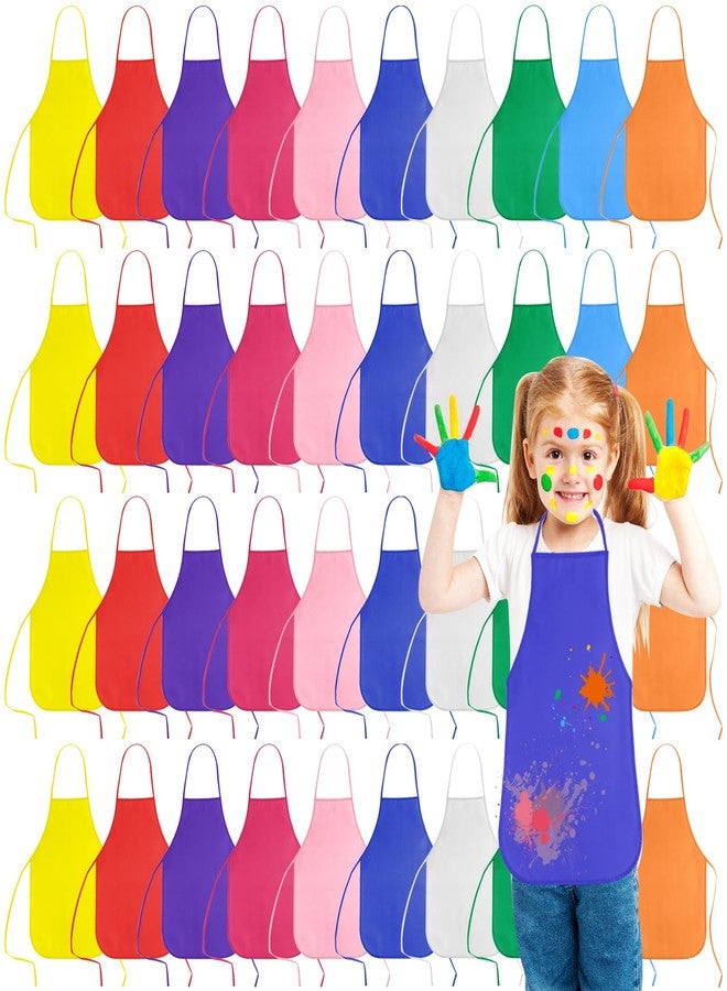 KUUQA 40 Kids Aprons for Art and Classroom Supplies - Image 1